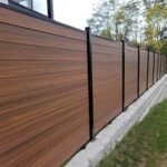 Woodgrain Aluminum Vinyl Privacy Screen Orlando