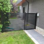 Black Privacy Screen With Gate Jersey City