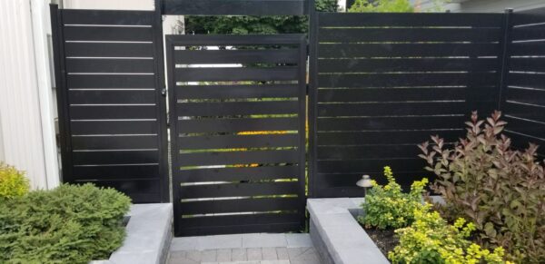 Pewter Semi Privacy Gate