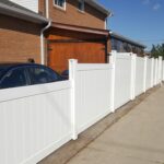 white vinyl privacy screen